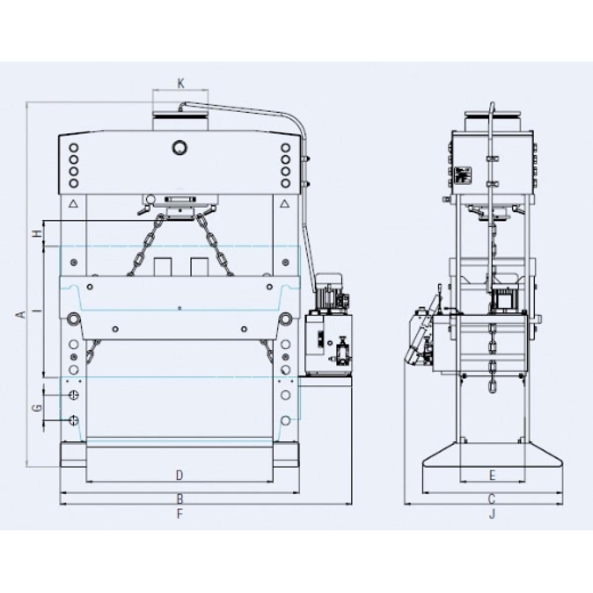 ELMAG Hydrauische Werkstattpresse