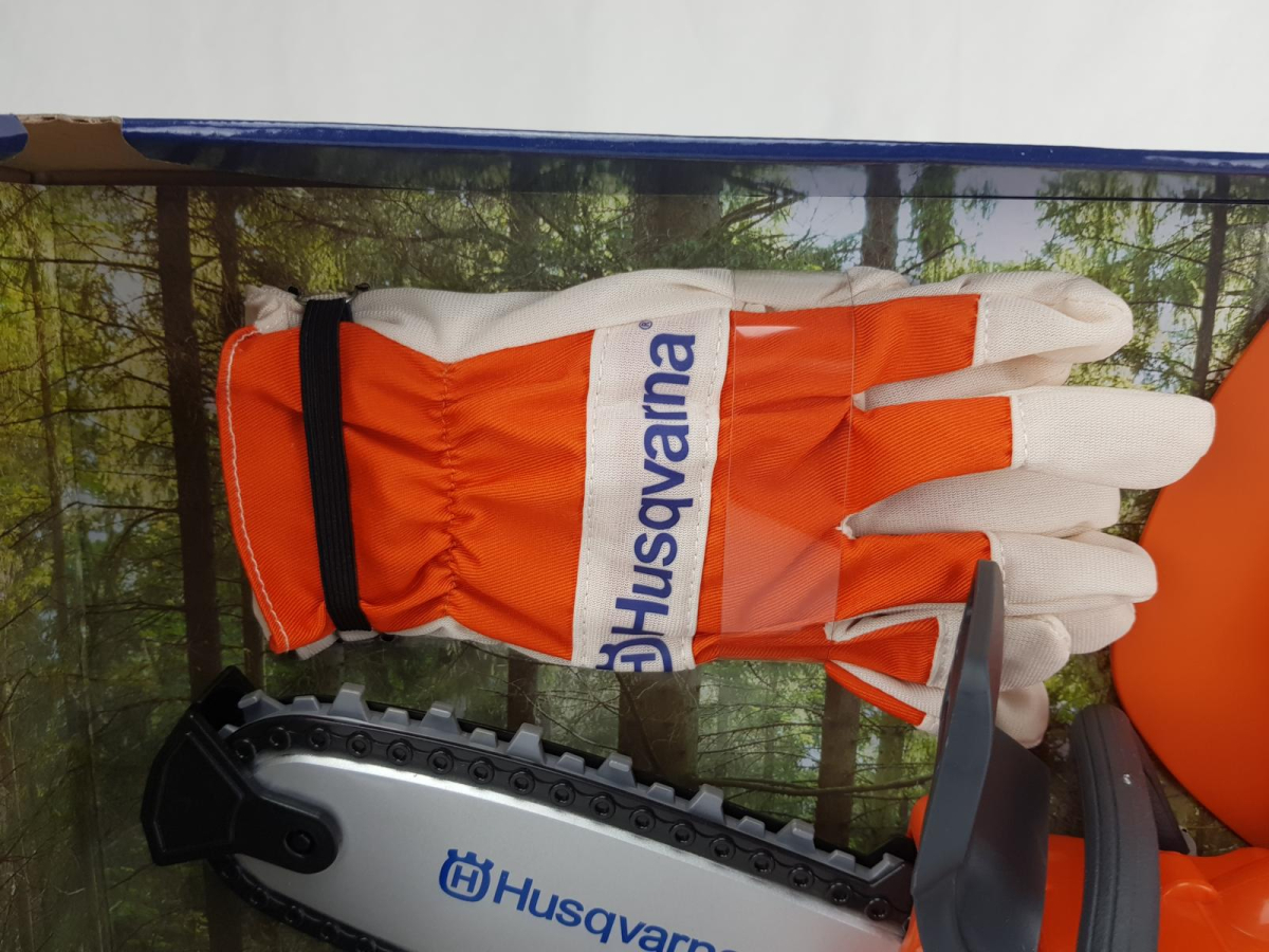 586498201 Husqvarna Kinder Spielzeug SET Säge batteriebetrieben mit Sound&rotierende Kette