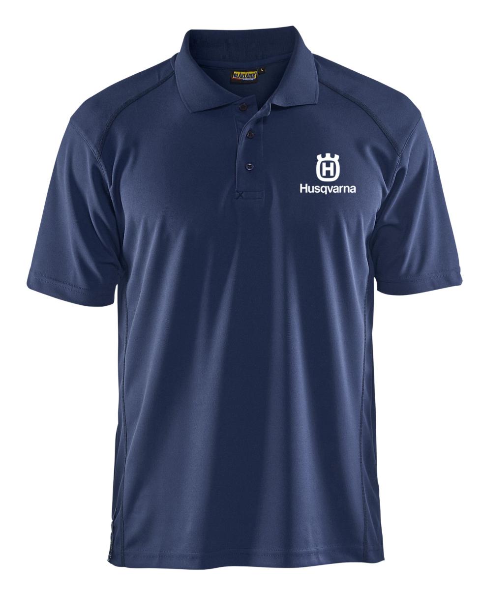 595104504 Husqvarna Piquéshirt UV-Schutz marine L