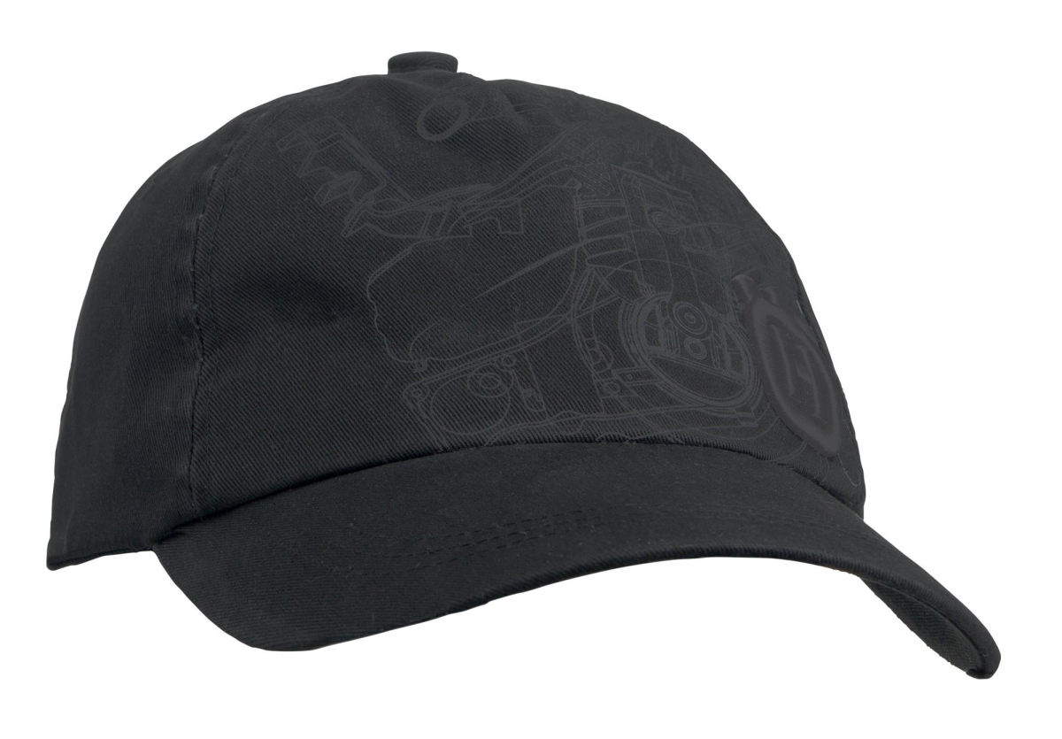 593254101 Husqvarna Kappe Xplorer mit Sägemotiv, schwarz