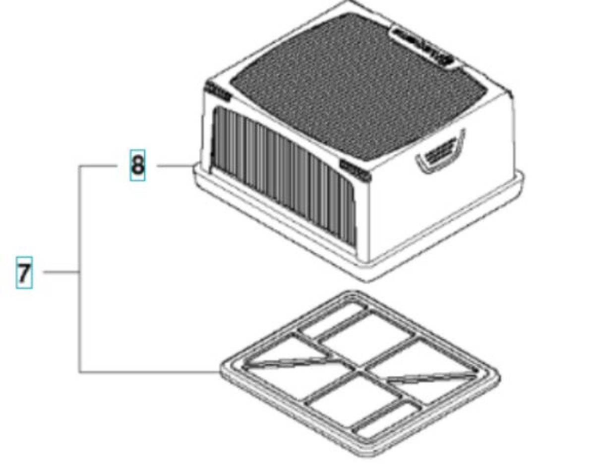 574362302 Husqvarnacp Ersatzteil LUFTFILTER K760/K770 KPL.