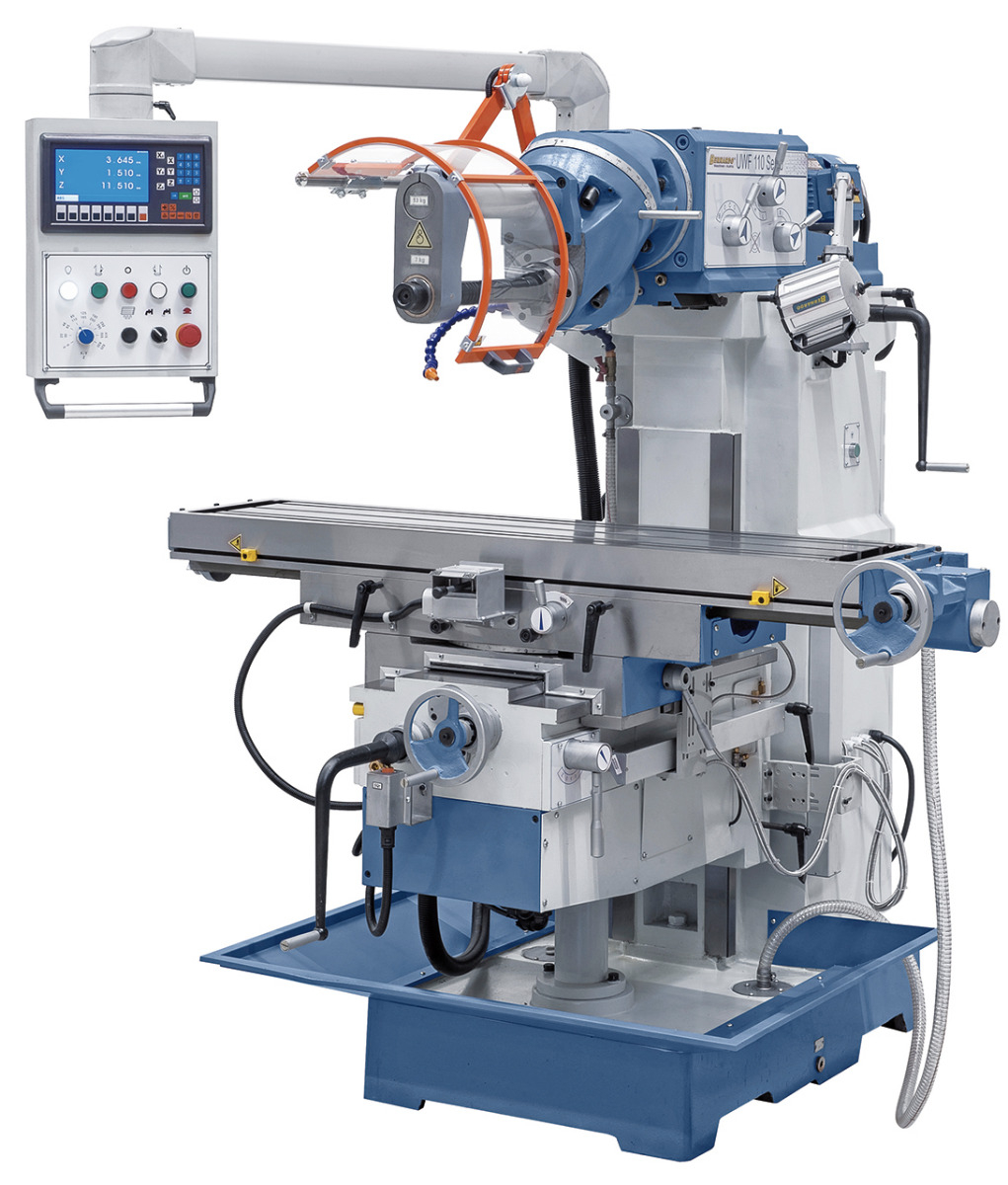02-1282XL0 Bernardo Universalfräsmaschine UWF 110 Servo - 1000 inkl. 3-Achs-Digitalanzeige