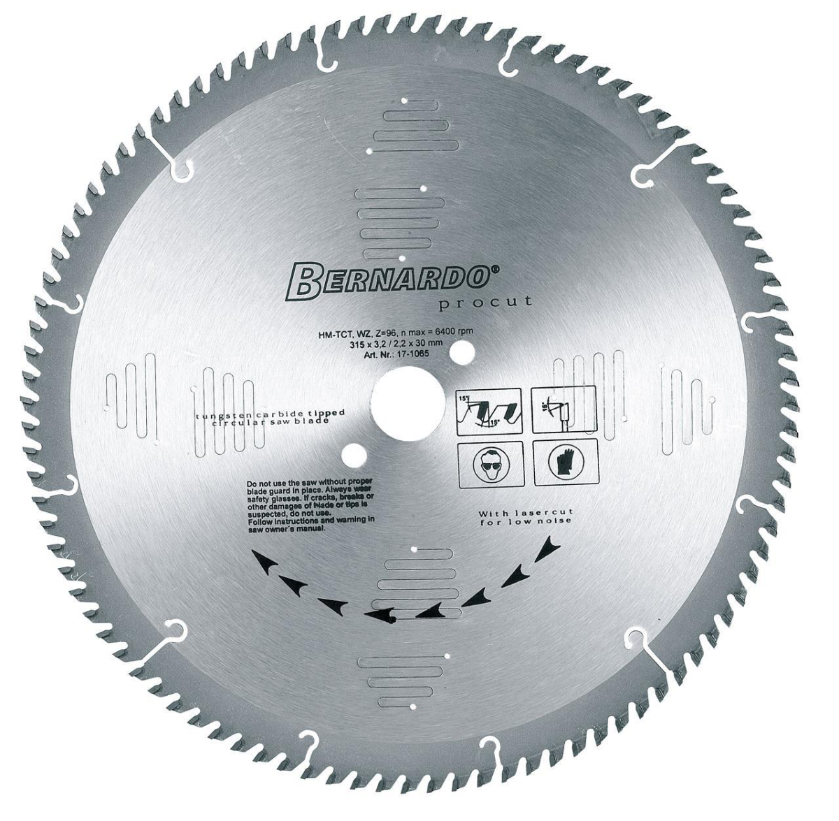 17-1030 Bernardo Kreissägeblätter HM-Kreissägeblatt Procut WZ - 300 x Z96