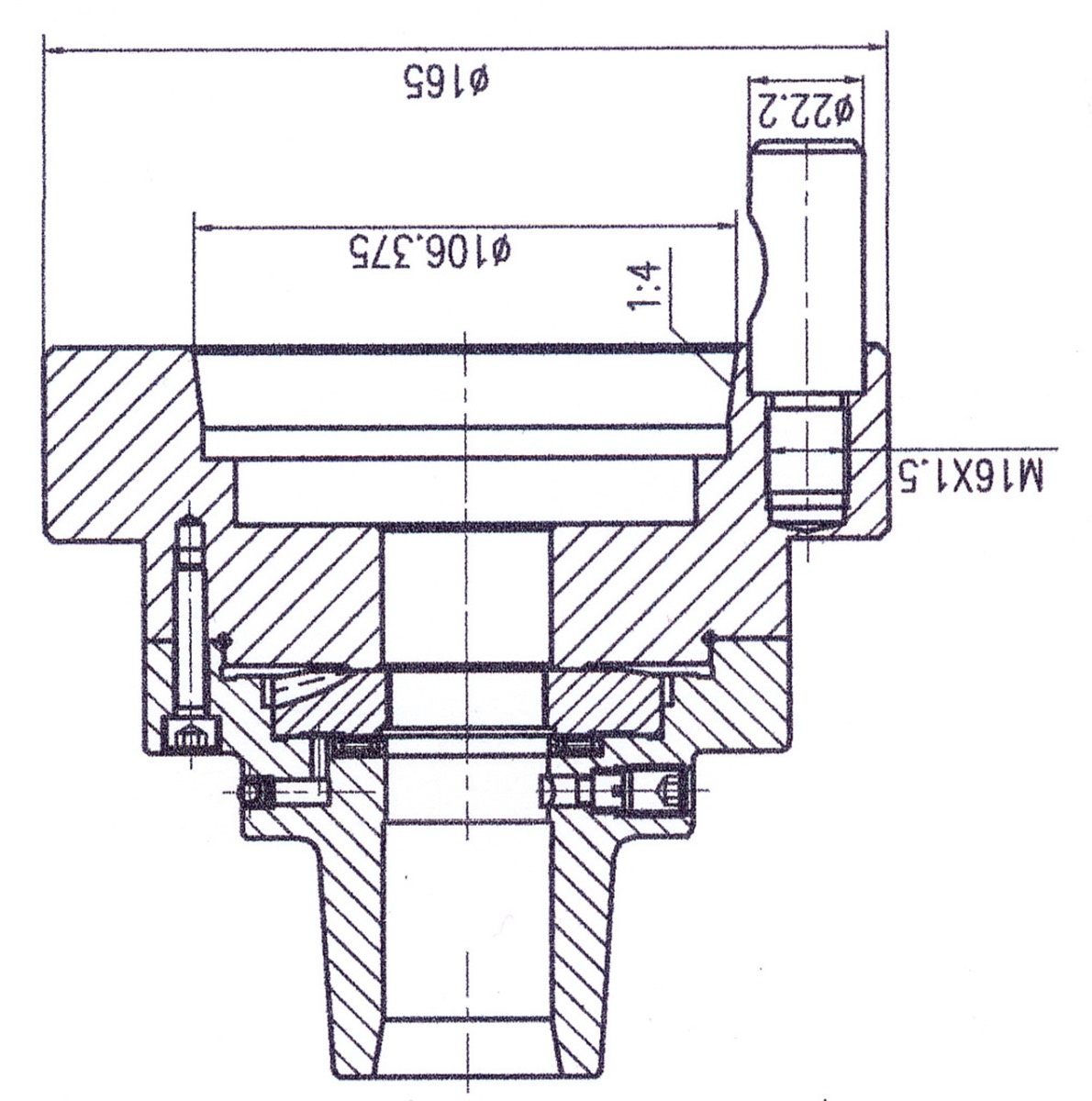 22-1096 Bernardo Spannmittel für Werkzeuge Spannzangenfutter 5C mit Aufnahme D1-6