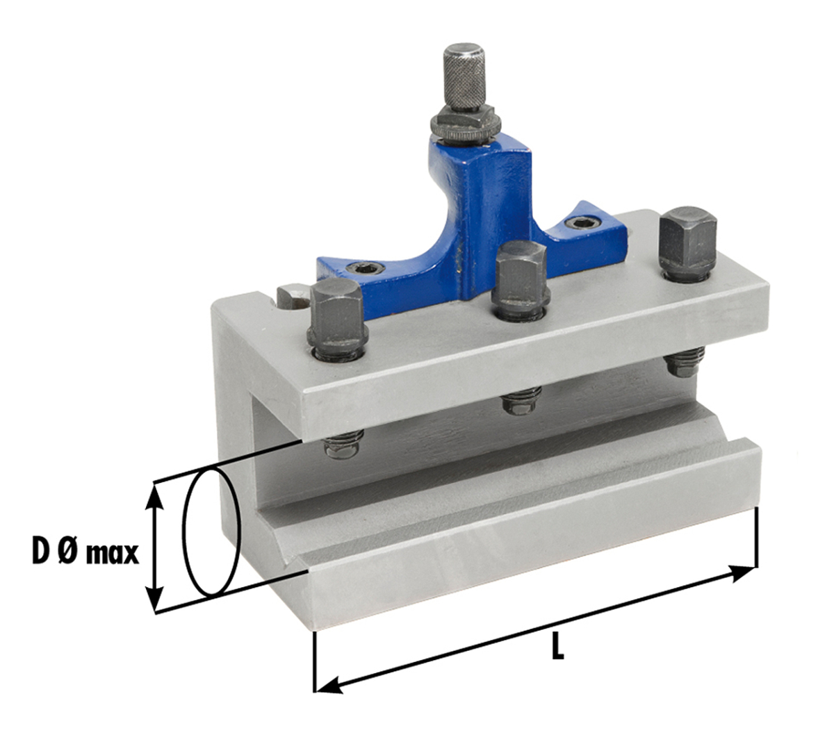 23-1012 Bernardo Spannmittel für Werkzeuge Wechselhalter mit Prismeneinsatz diam. 32 x 130 mm für Größe B