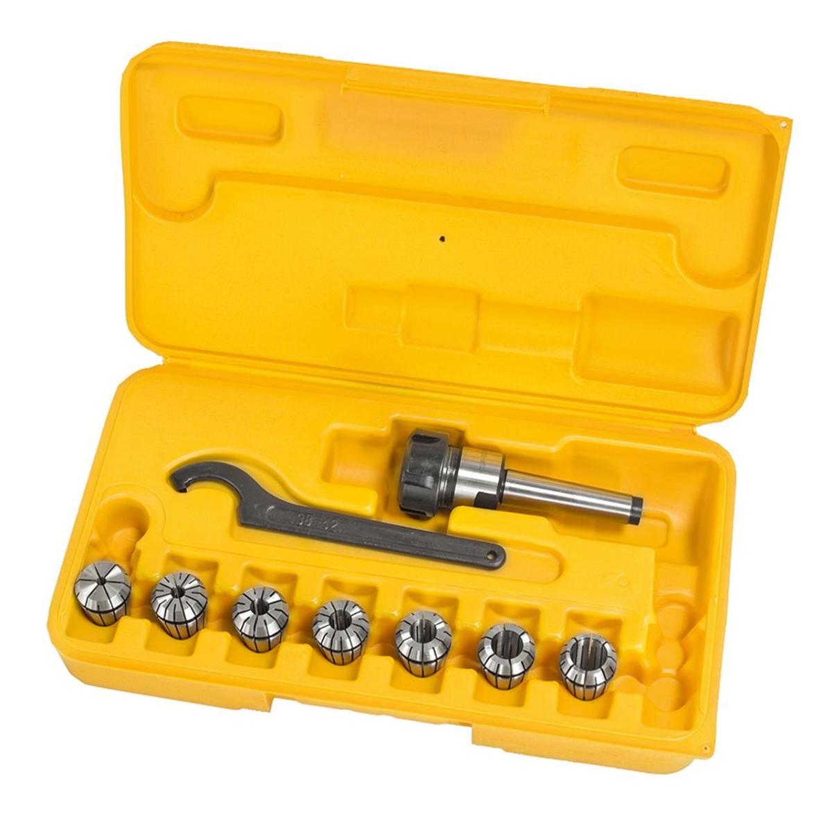 26-1002A Bernardo Spannmittel für Werkzeuge Fräser-Spannzangenfutter-Set ER25, MK 2, 10-tlg.