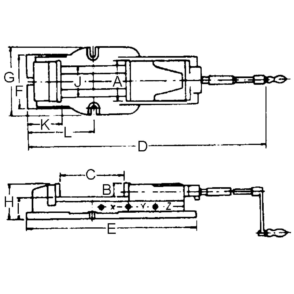 28-2085 Bernardo Schraubstöcke Weitspann-Maschinenschraubstock FJ 100