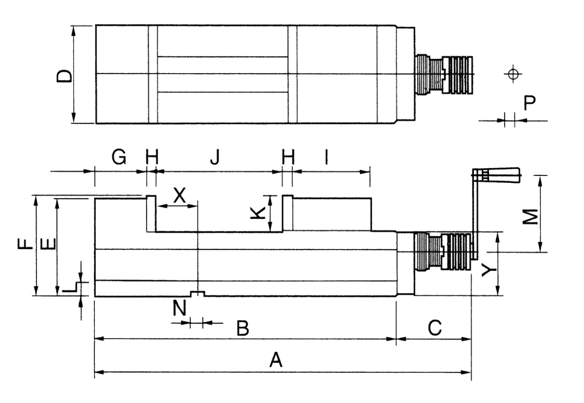 28-2127 Bernardo Schraubstöcke NC-Maschinenschraubstock CHV 160 V