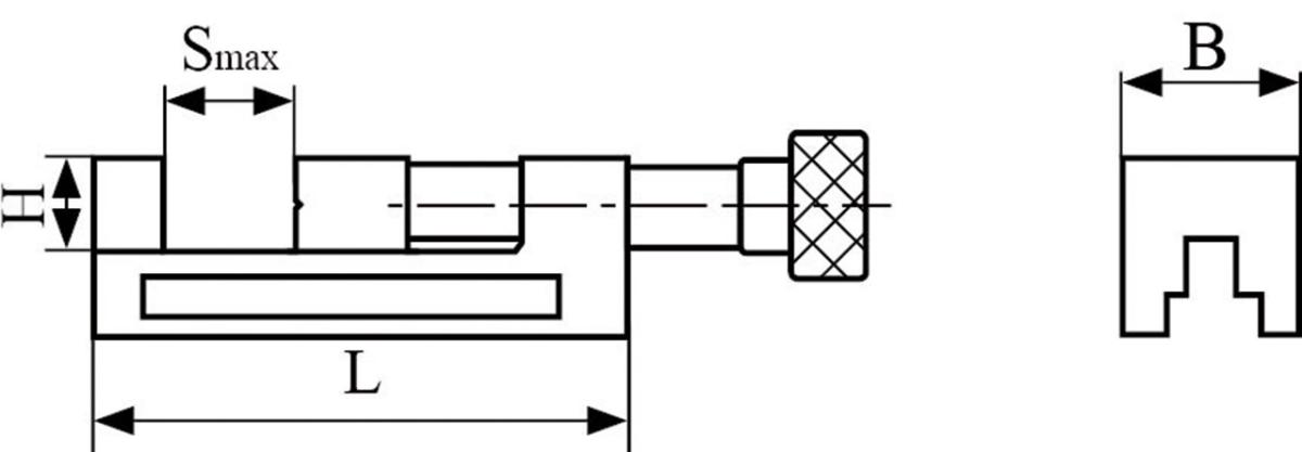 28-6006 Bernardo Schraubstöcke Präzisionsspanner QGG 73