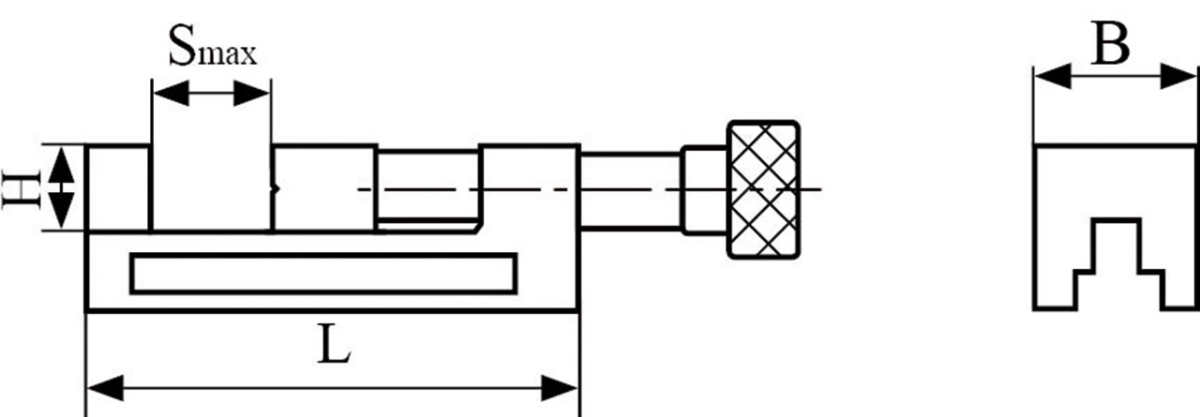28-6007 Bernardo Schraubstöcke Präzisionsspanner QGG 100