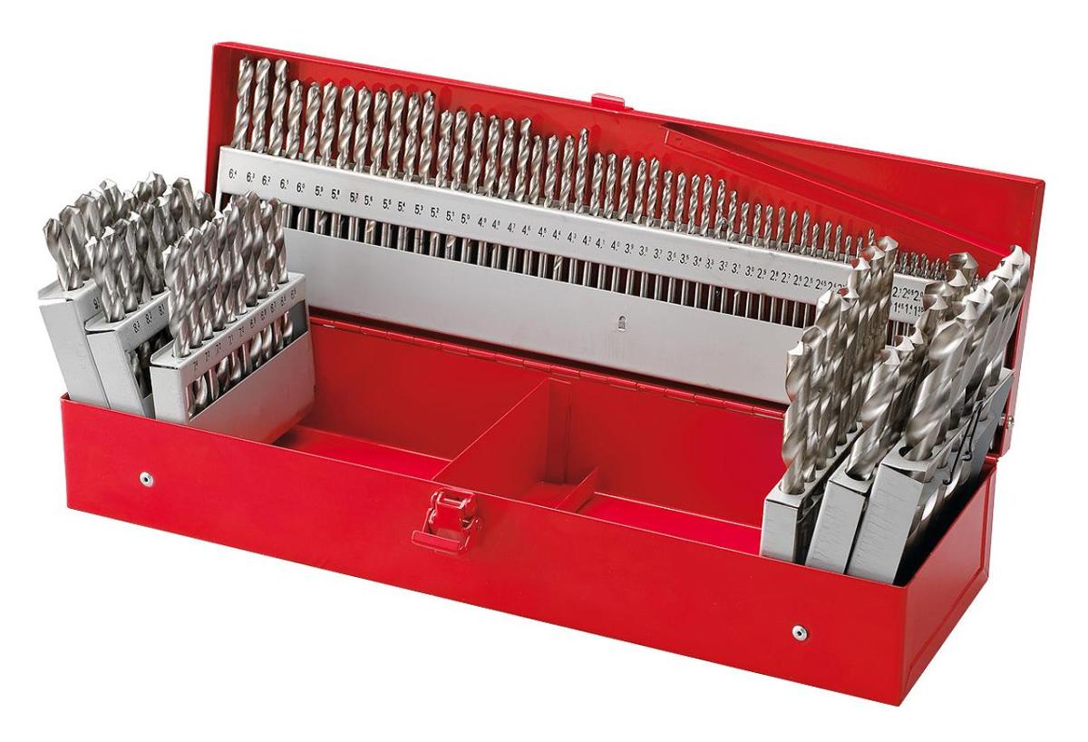 41-1020 Bernardo Zubehör für Bohrmaschinen Spiralbohrer-Set HSS, 118-tlg.