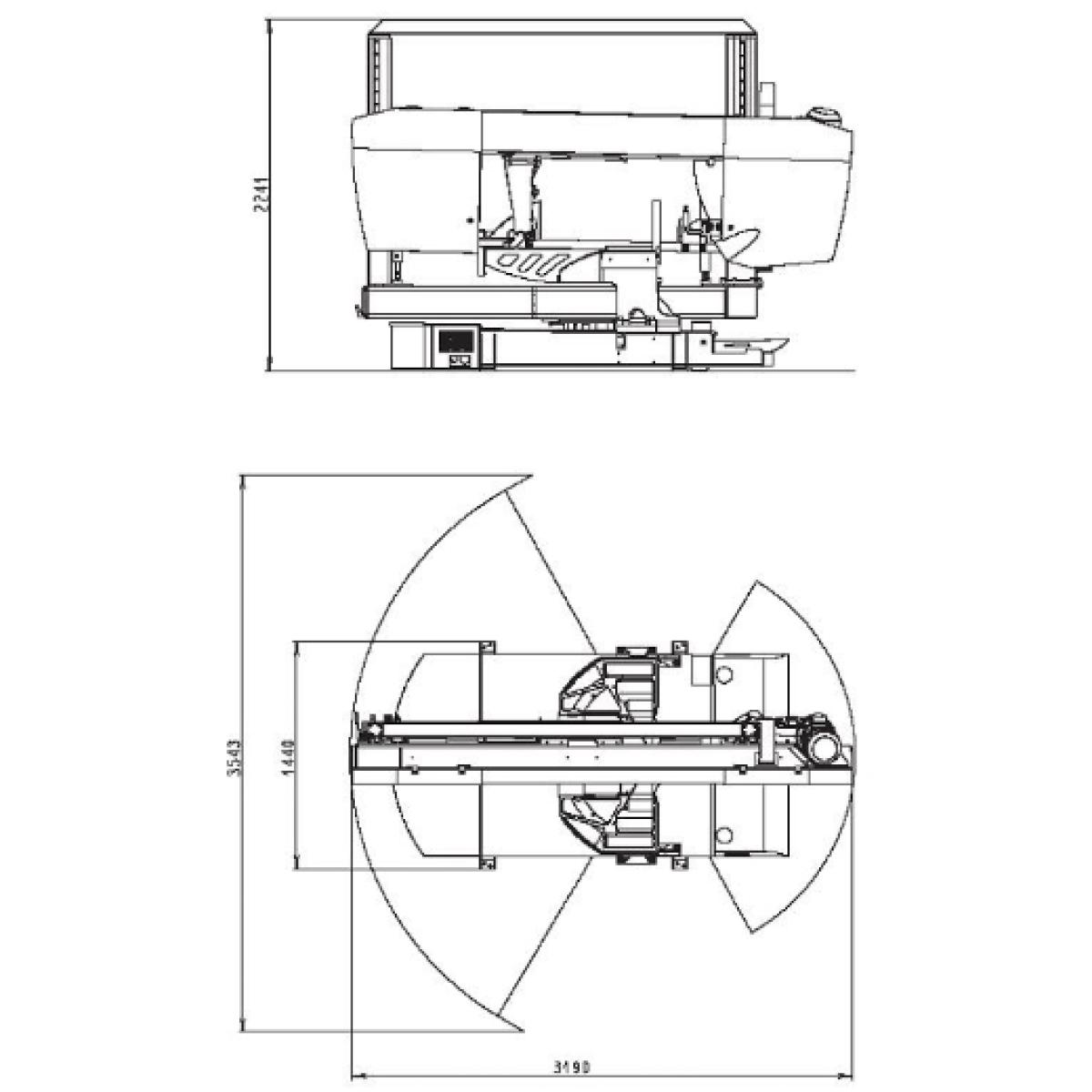 ELMAG BOMAR Metall-Bandsägemaschine
