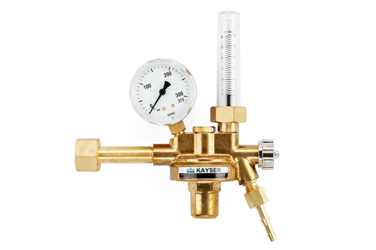 ELMAG Druckregler "Argon/Co2" mit Flowmeter