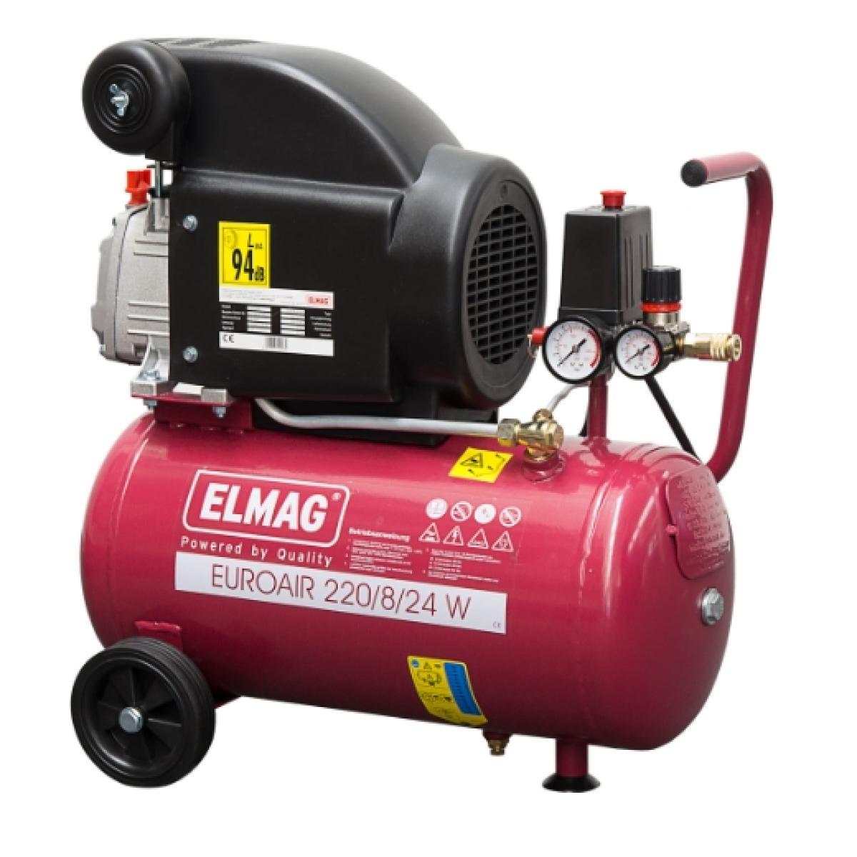 ELMAG Kompressor EUROAIR 220/8/24 W - "SET-AKTION"