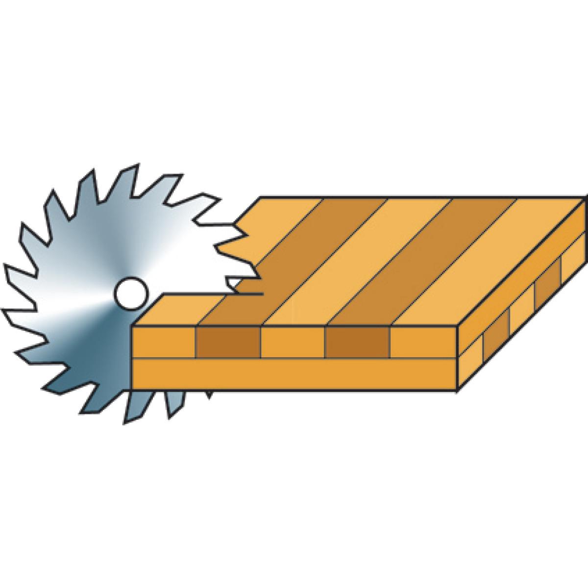Holzkraft Besäum- und Fertigungsschnitt-Kreissägeblatt  KSB-BF 400/96