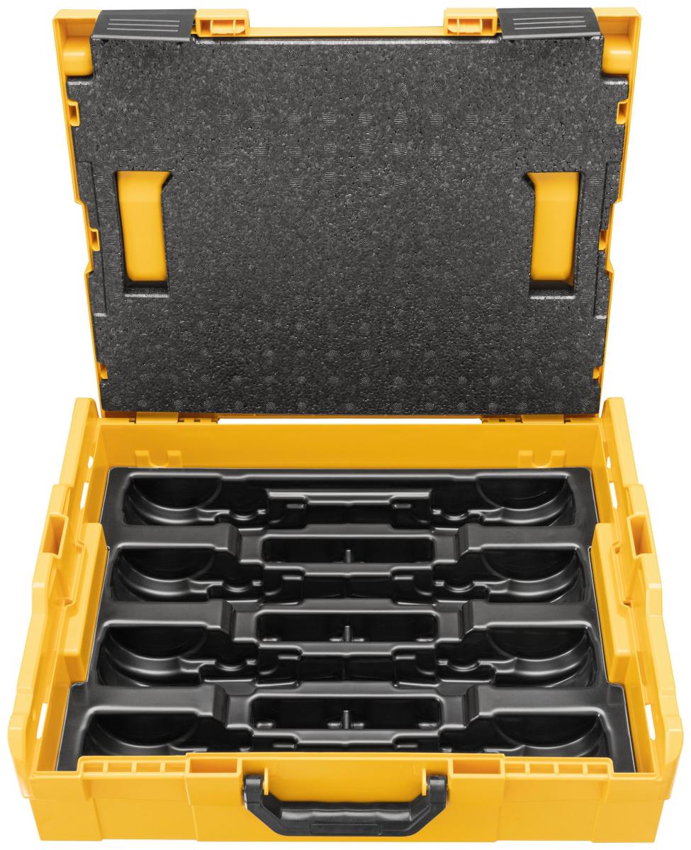REMS Systemkoffer L-Boxx mit Einlage für 8 REMS-Presszangen und 6 REMS Pressringe 45° - 571136