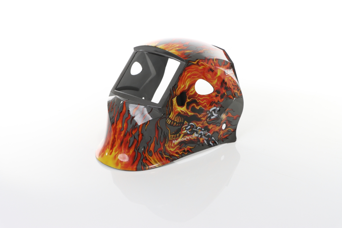 ELMAG Helmschale zu MultiSafeVario, 2XL, Design "FLAME"