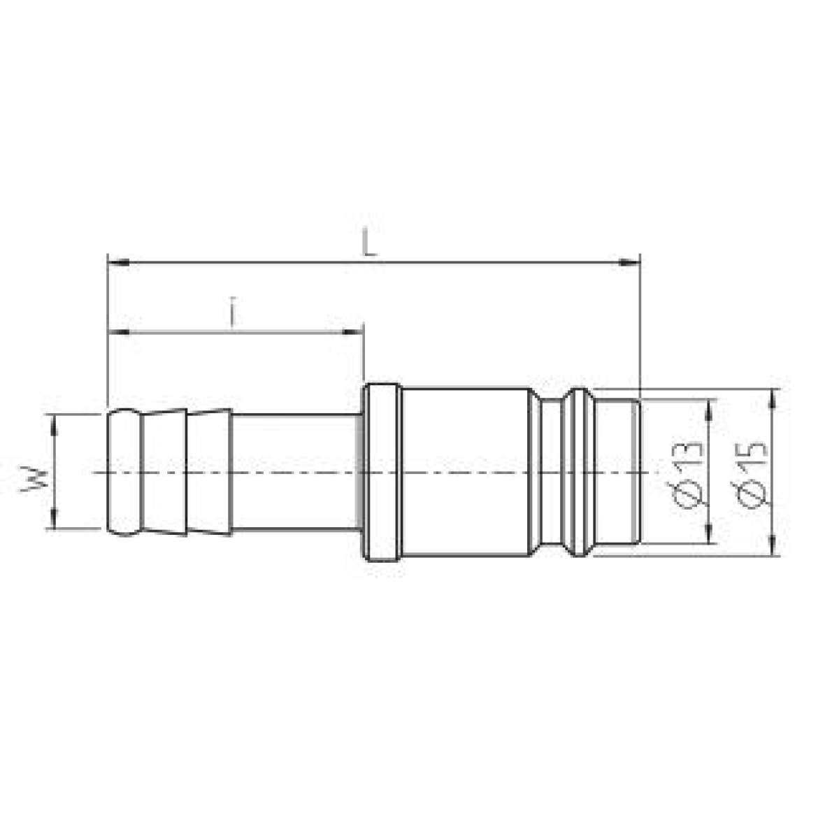 ELMAG Stahlstecktülle JWL Serie 600, DN 10