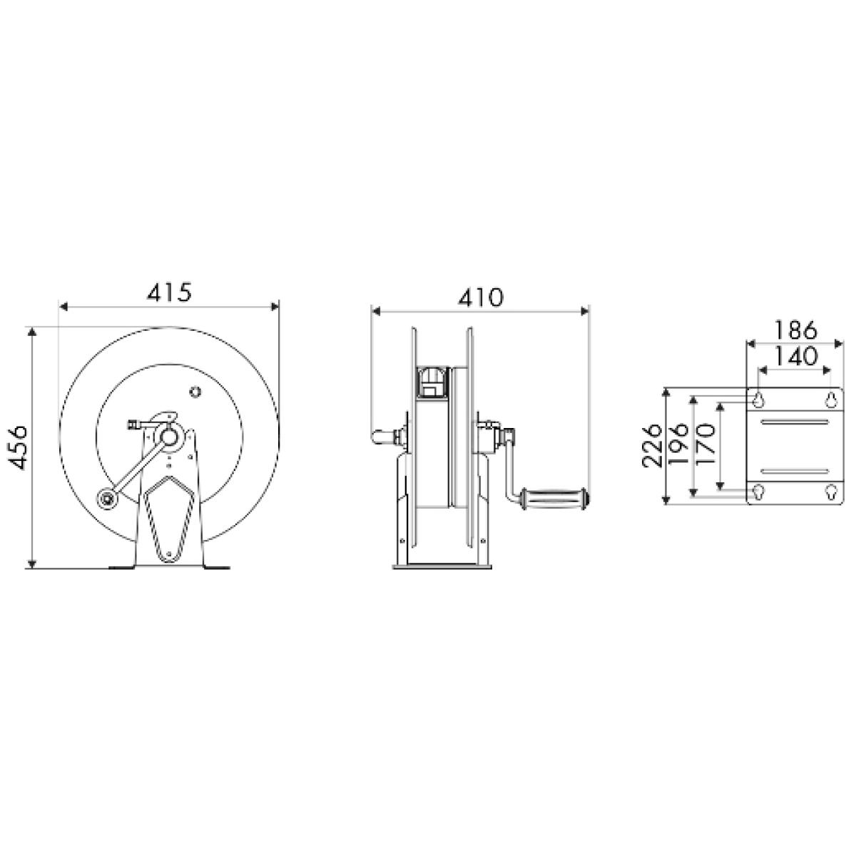 ELMAG Manueller Schlauchaufroller Serie 430
