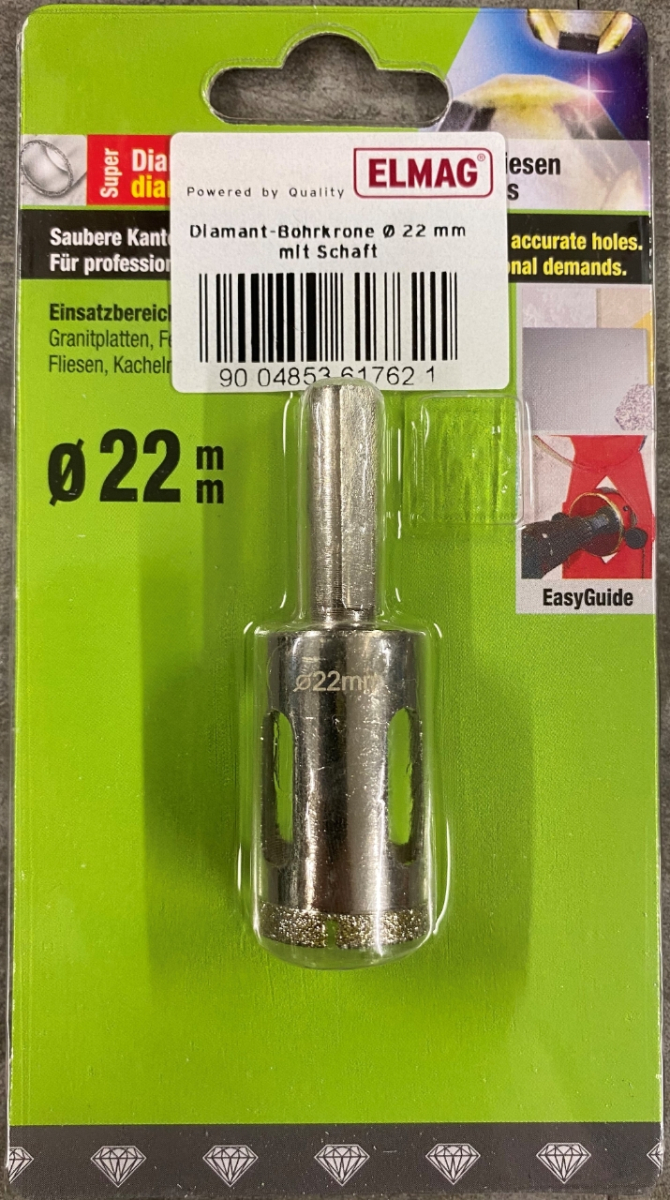 ELMAG Diamant-Bohrkrone Ø 22 mm