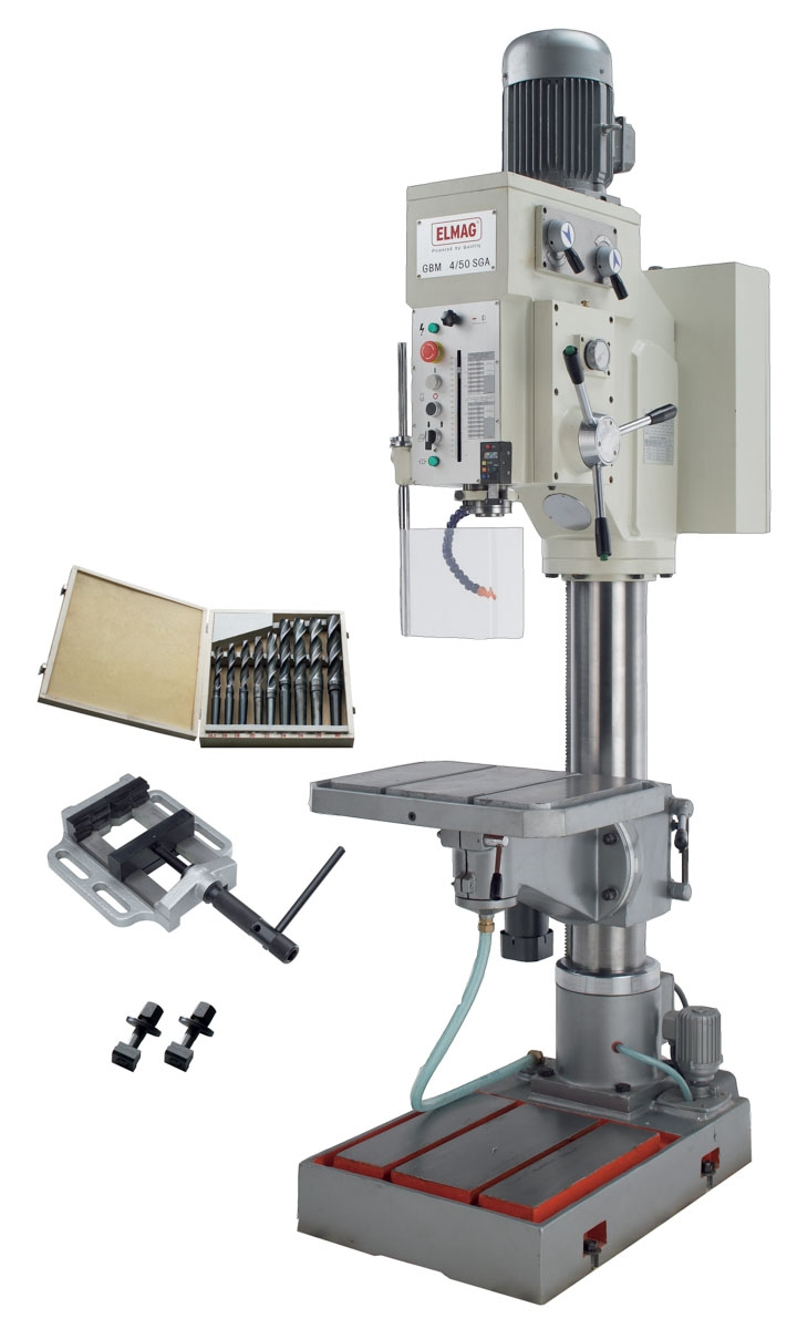 ELMAG Getriebe-Säulenbohrmaschine GBM 4/50 SGA - Set