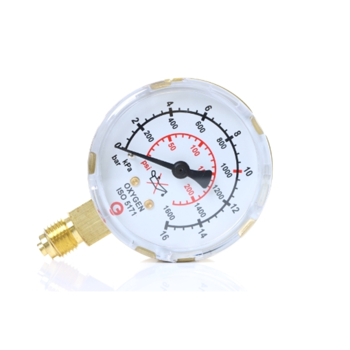 ELMAG Arbeitsdruckmanometer (Sauerstoff)