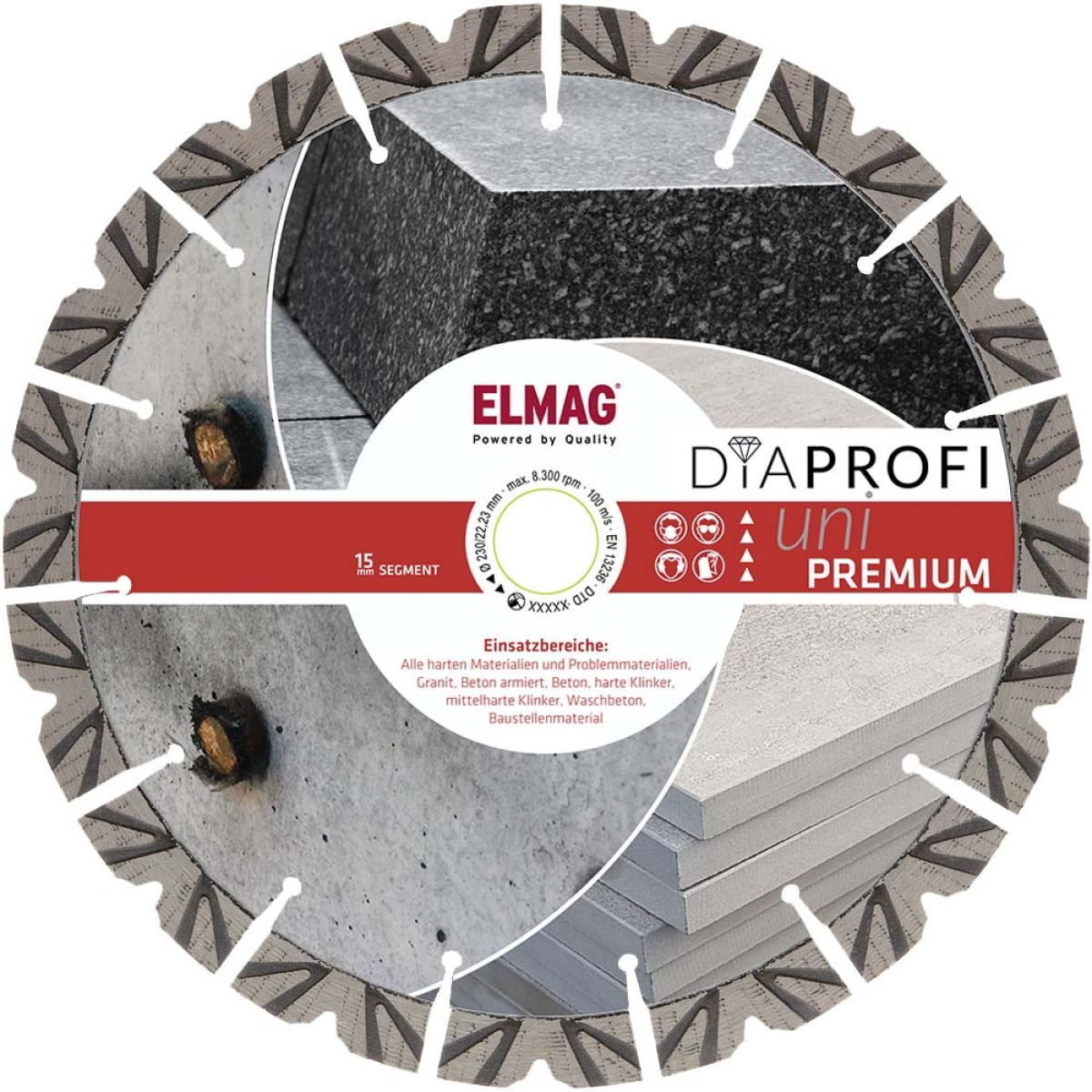 ELMAG DiaProfi-Diamantscheibe UNI-PREMIUM Ø300mm