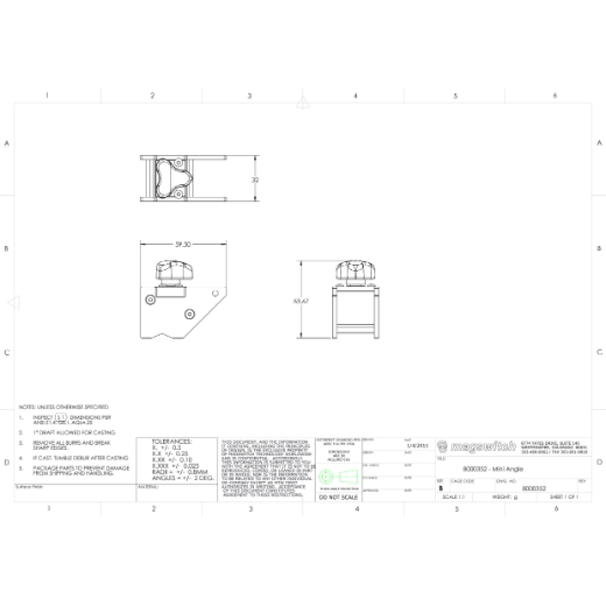 ELMAG Magnet-Schweißwinkel Mini Angle
