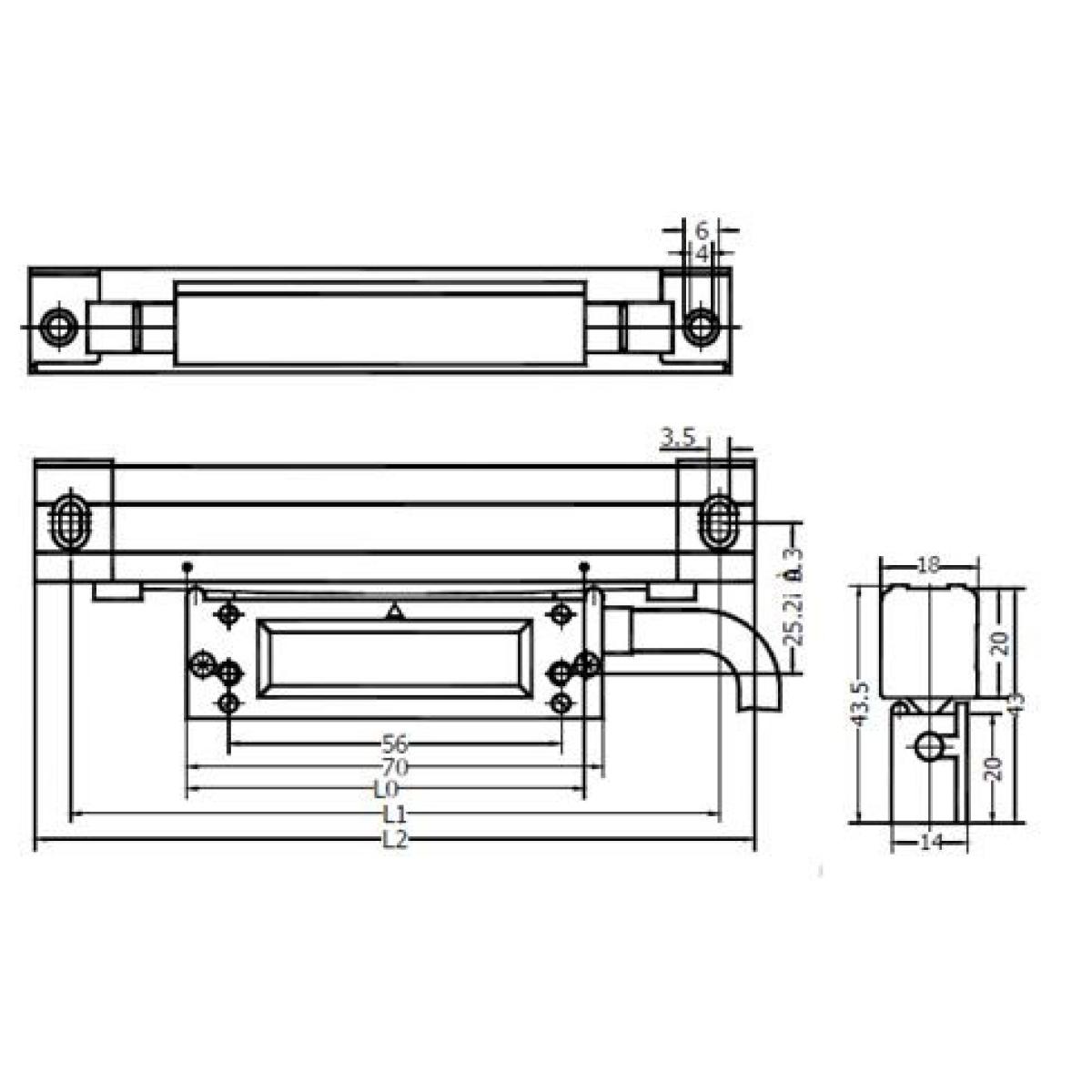 ELMAG Glasmeßstab Mod. KA 500/570