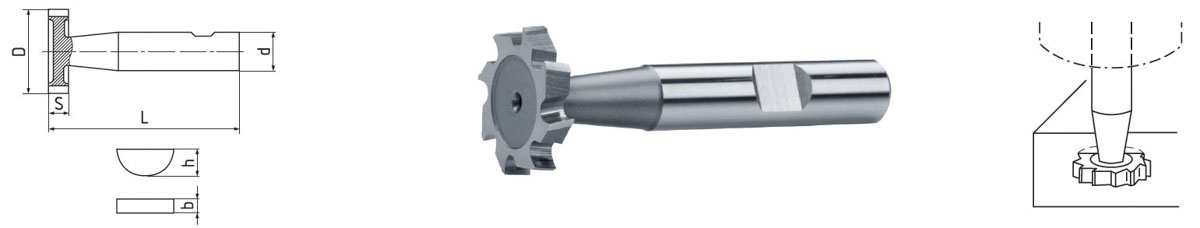 ELMAG HSS Co5-Schlitzfräser DIN 850