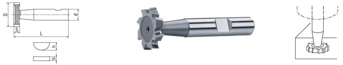 ELMAG HSS Co5-Schlitzfräser DIN 850