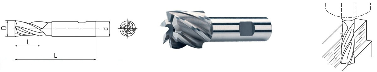 ELMAG HSS Co8-Schaftfräser DIN 1835B