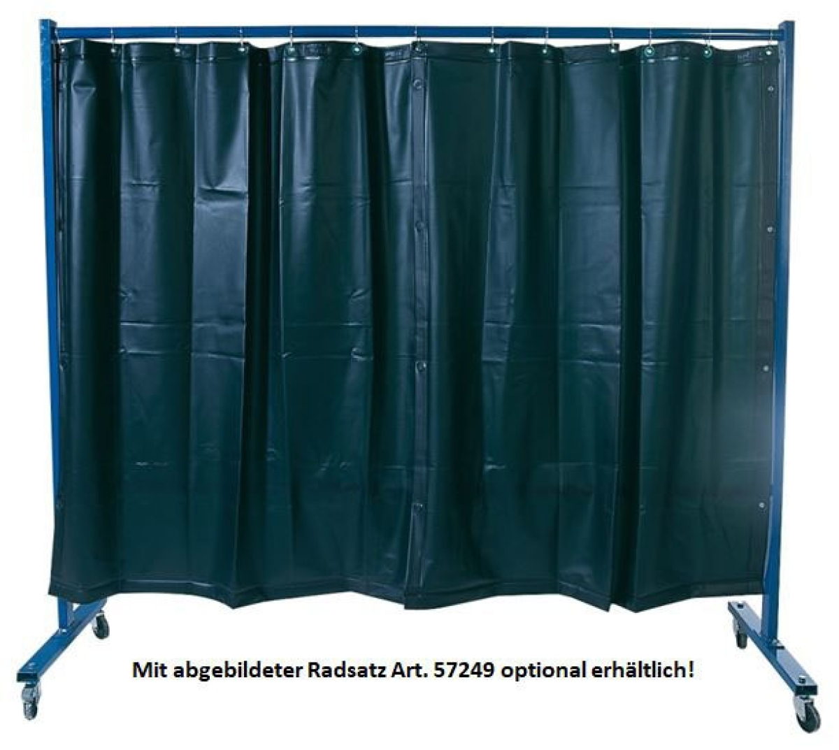 ELMAG Schweißerschutzwand 1-teilig, mit Folienvorhang S9