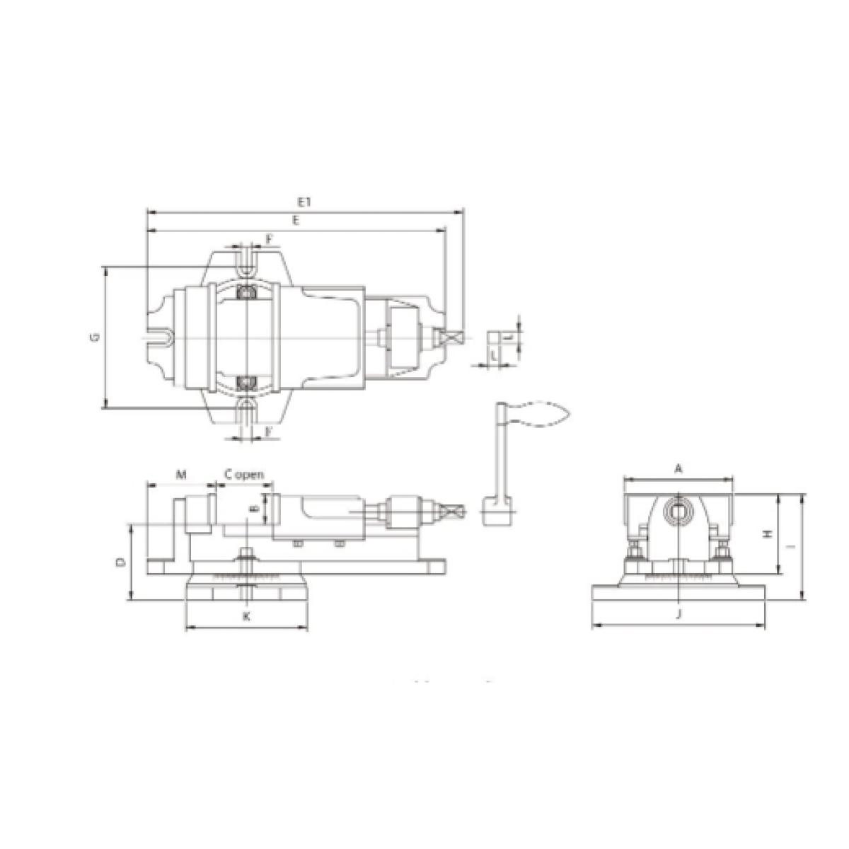 ELMAG PROFI-Maschinenschraubstock 6"