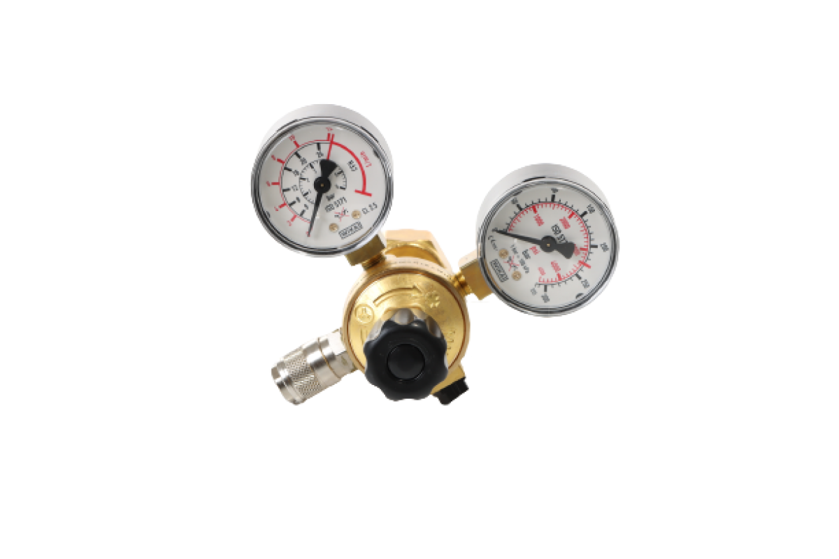 ELMAG Druckregler "Argon/Co2/Mischgas", Serie "MINI+QUICK FIT"