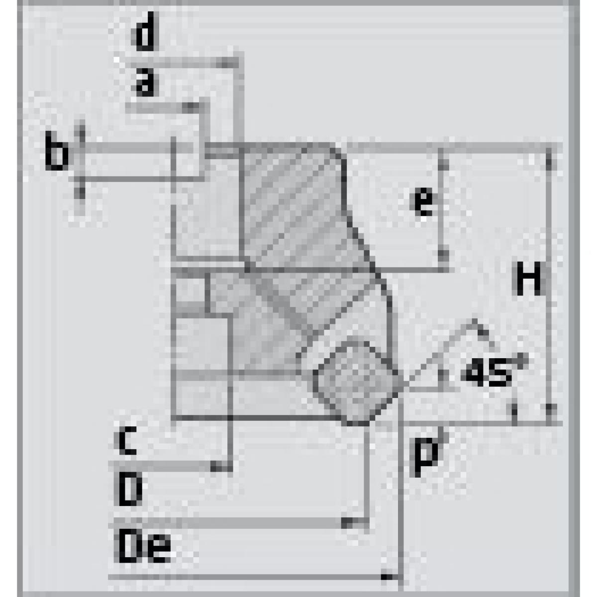 ELMAG Planfräser 45° DM 50mm
