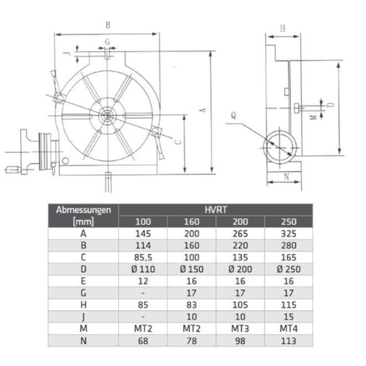 ELMAG Rundtisch horizontal/vertikal