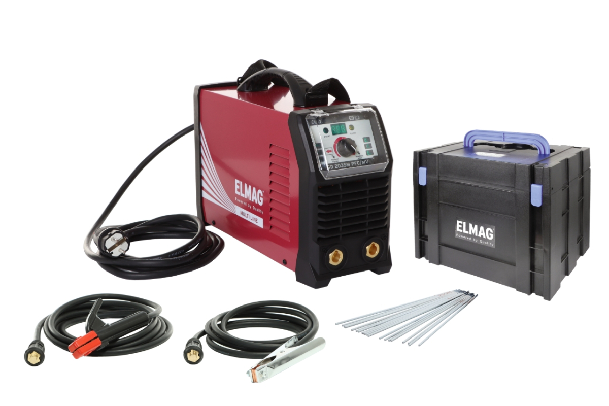 ELMAG Elektroden-Schweißinverter SD 2035M PFC/MV-SET-K