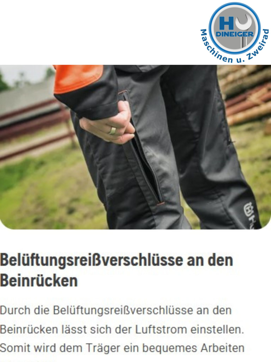 529518956 Husqvarna Schnittschutzhose Classic W 20A Größe 56