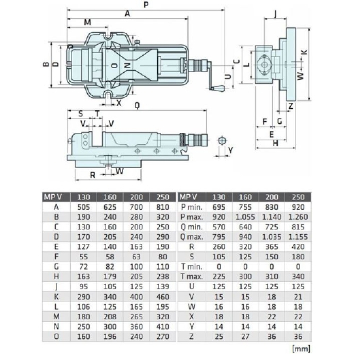 ELMAG Hydraulikschraubstock MP 130 V