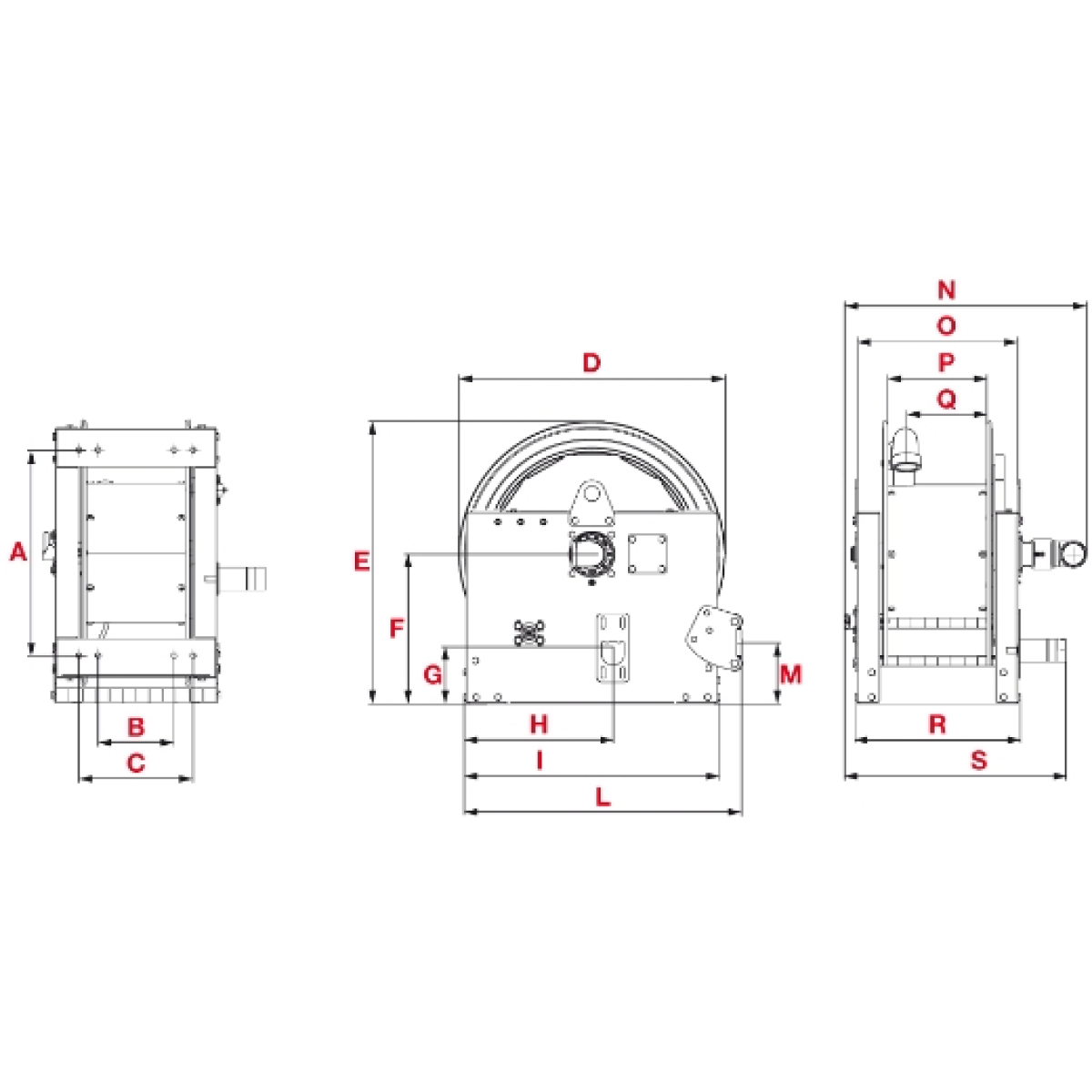 ELMAG INDUSTRIE Schlauchaufroller Serie 700 / L 550