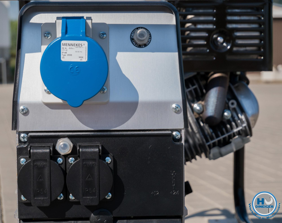 Europower Stromerzeuger EP7000 mit Honda GX390 Motor 7 KvA 1x 230 Volt