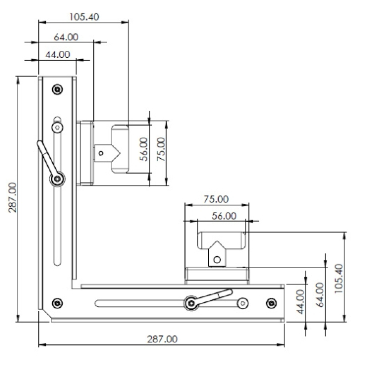 ELMAG MAGSWITCH Magnet-Schweißwinkel 90° Winkel 600