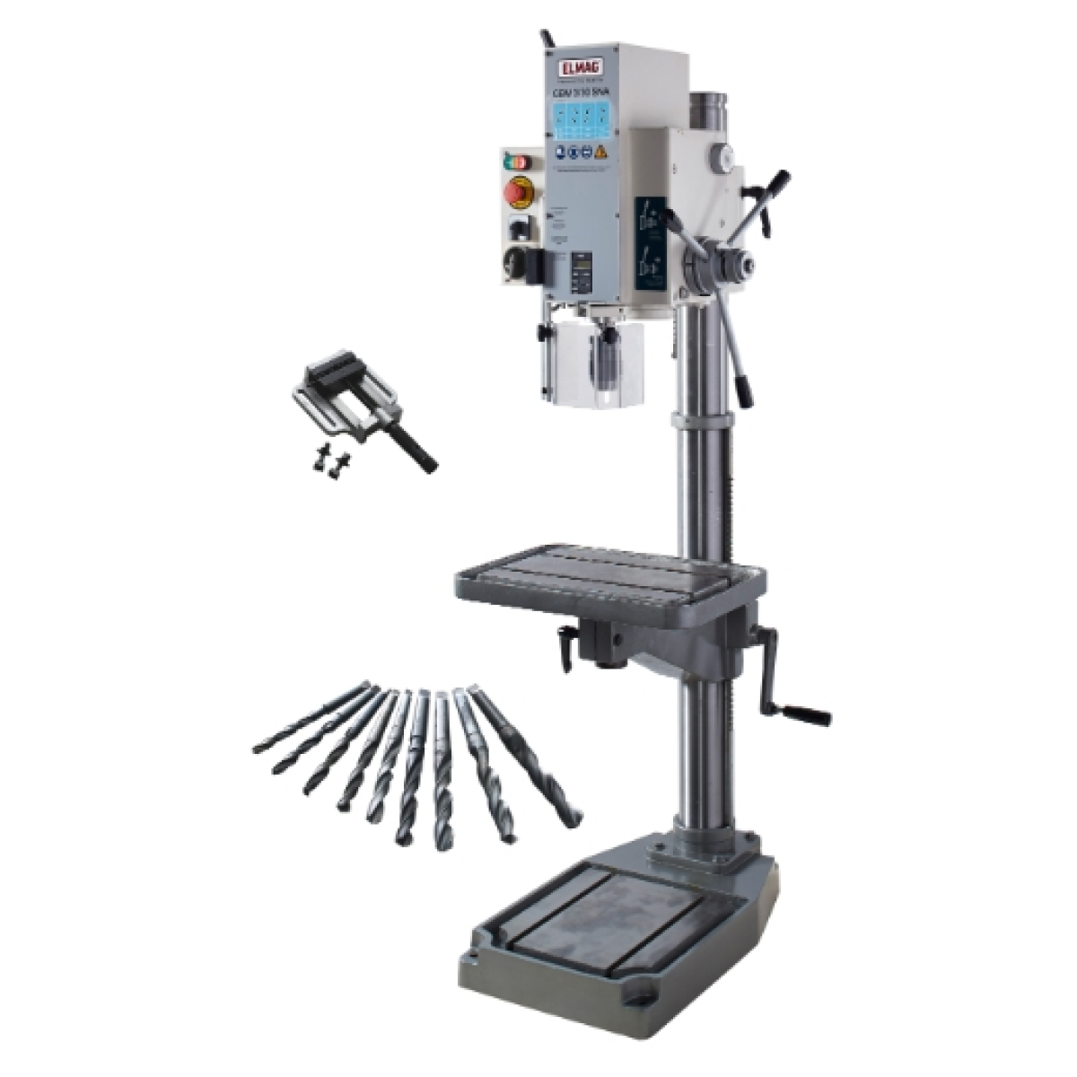 ELMAG Getriebe-Säulenbohrmaschine GBM 3/30 SNA - Set