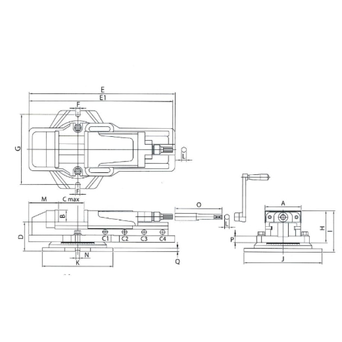 ELMAG Hydraulik-Maschinenschraubstock