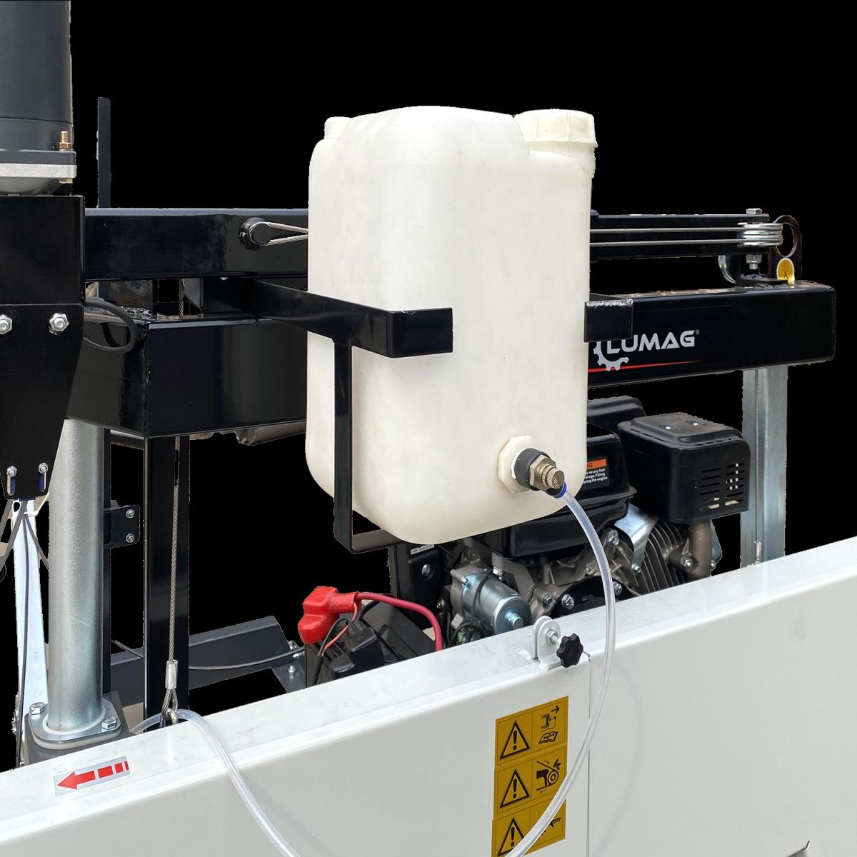 Lumag Maschinen BSW76GL PRO Benzin-Blockbandsägewerk Schnitthöheneinstellung elektrisch