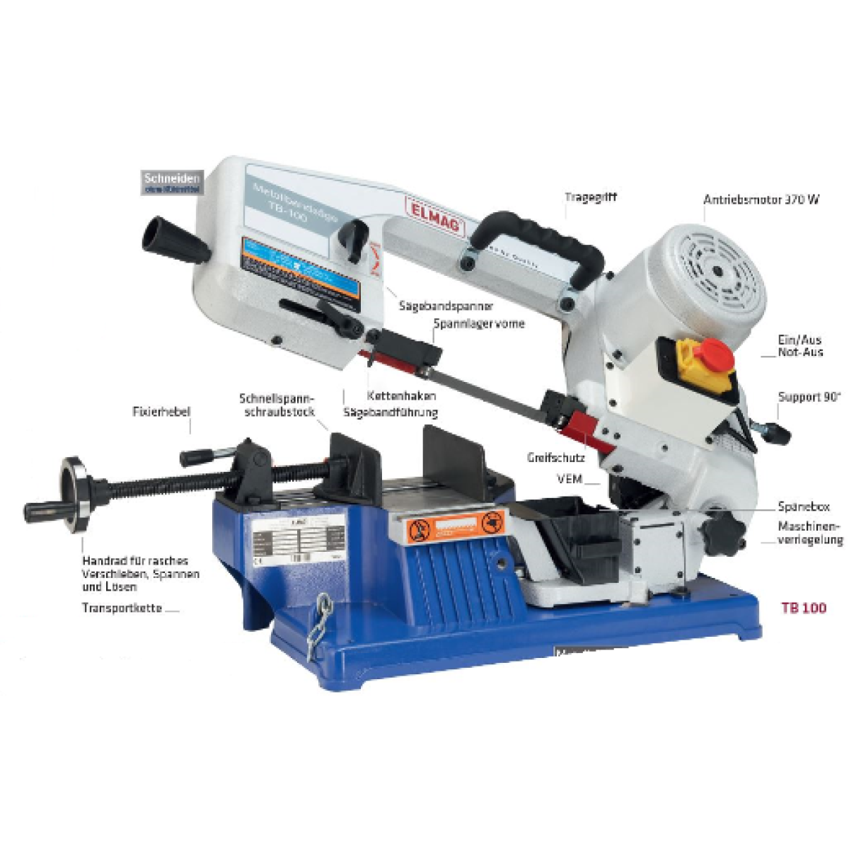 ELMAG Metallbandsägemaschine