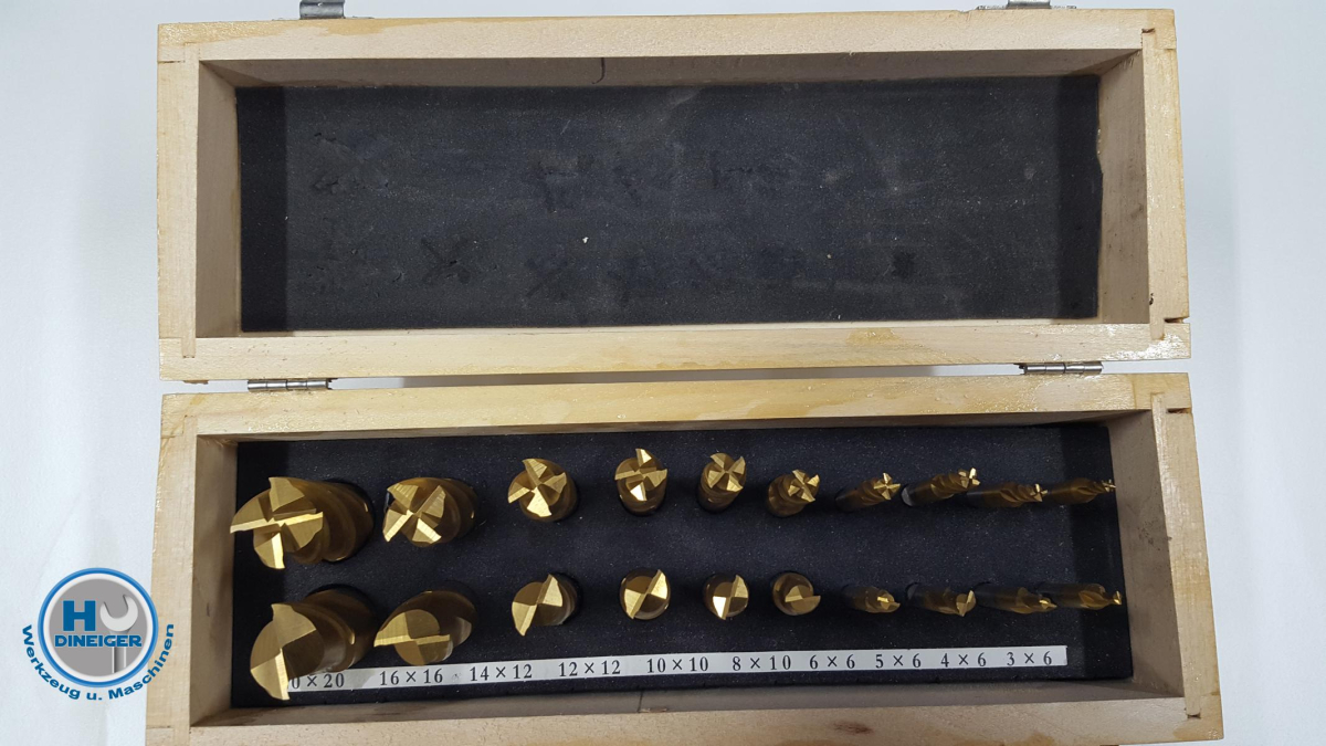 Fingerfräser 20 tlgTIN beschichtet Fräser
