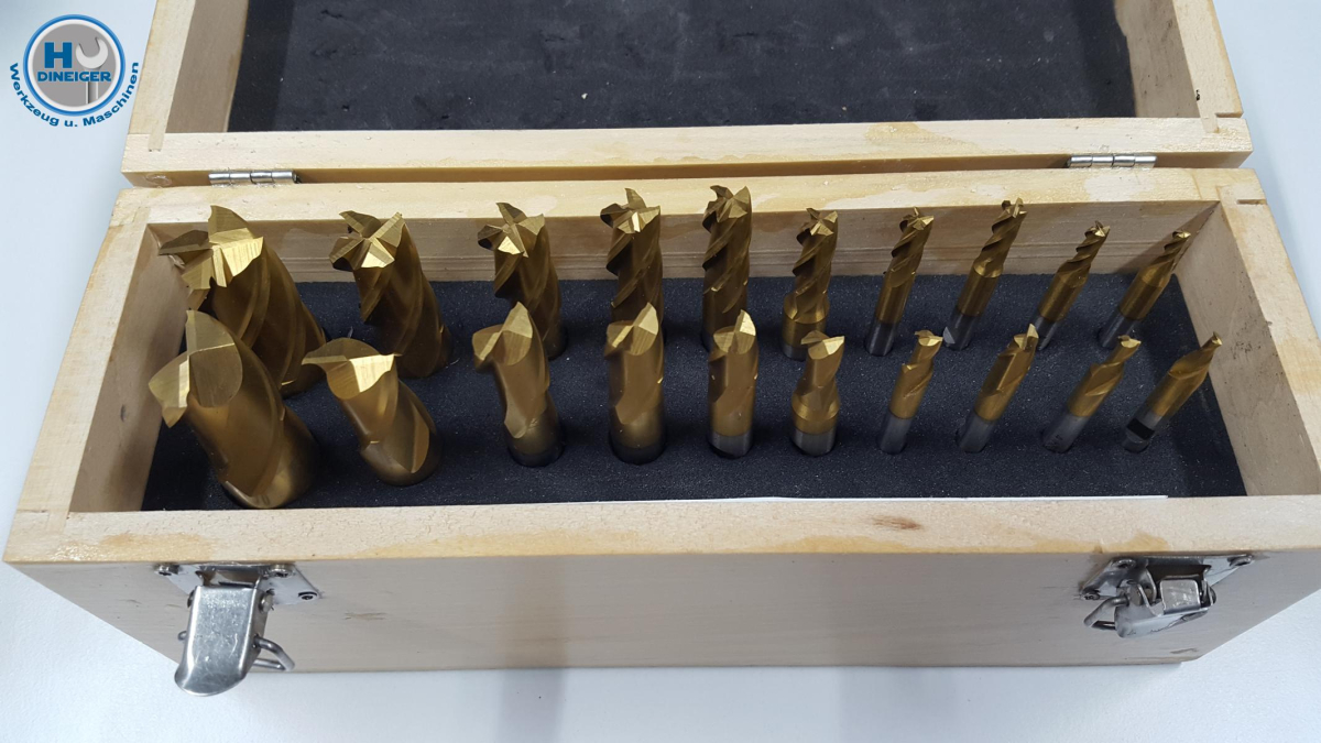 Fingerfräser 20 tlgTIN beschichtet Fräser
