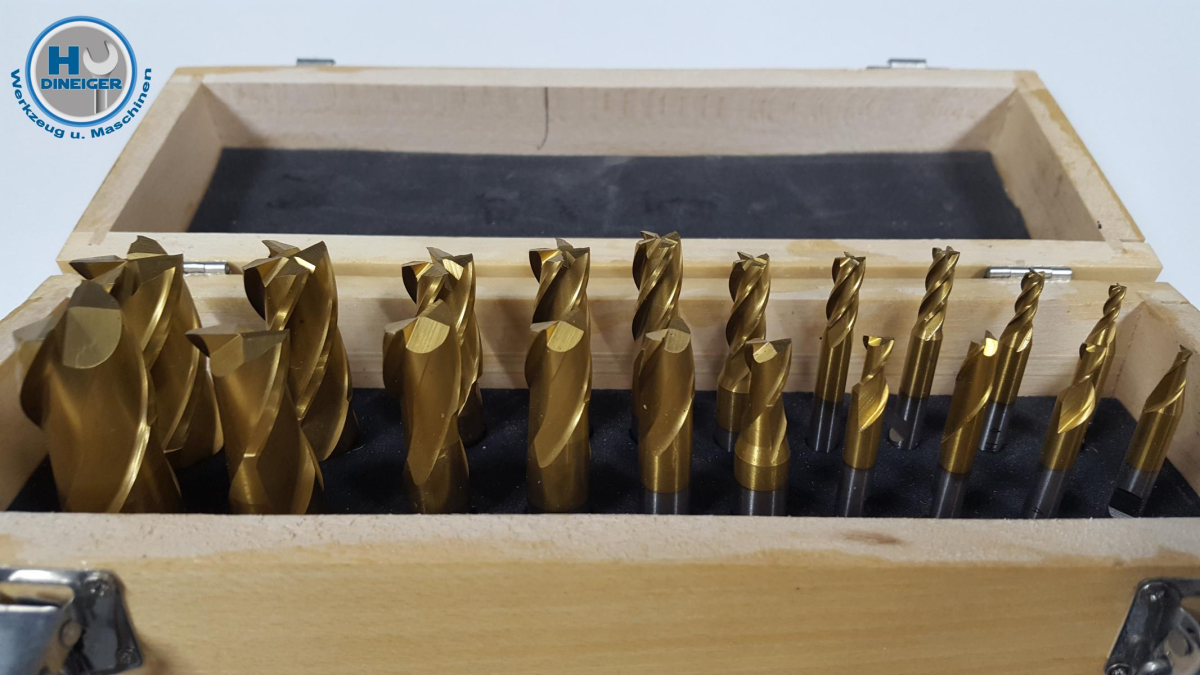 Fingerfräser 20 tlgTIN beschichtet Fräser